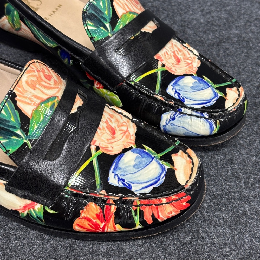 Cole Haan Pinch Grand Penny Loafers for Women in Fearless Floral Black 🌹 - Picture 3 of 6